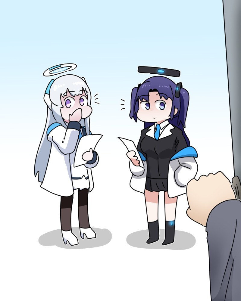 sensei, yuuka, and noa (blue archive) drawn by c/h