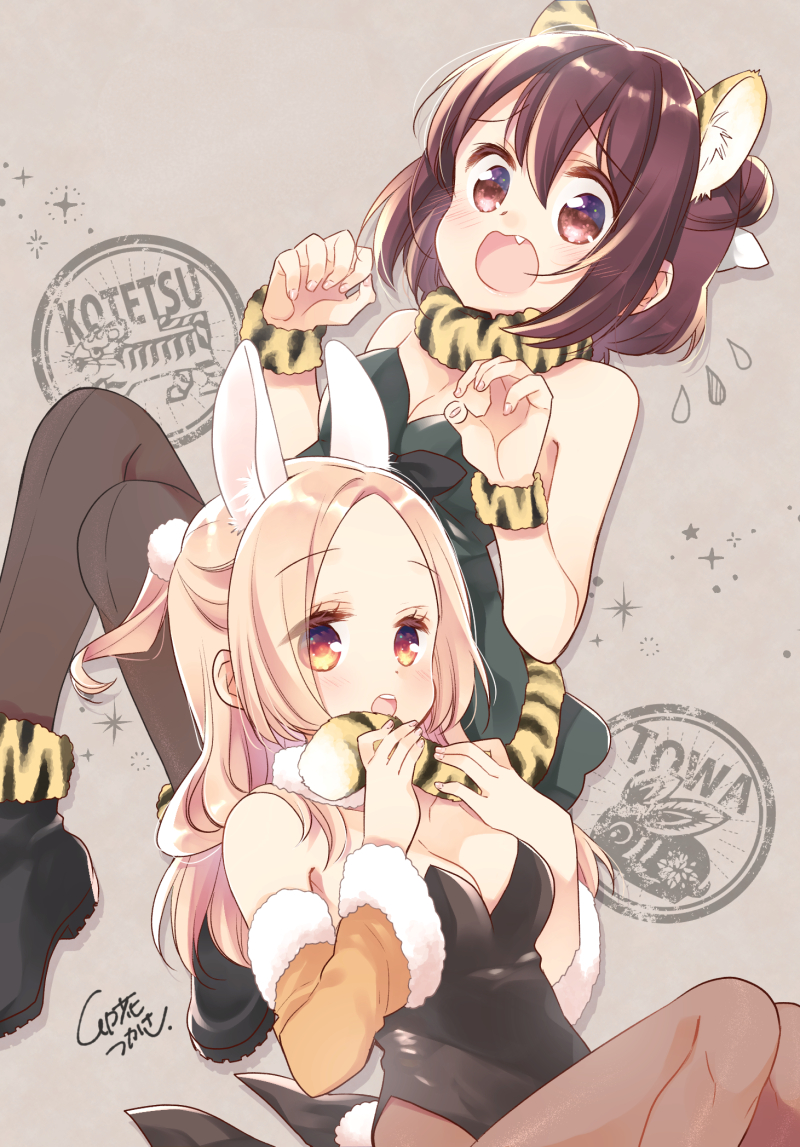 tatejima kotetsu and inaba towa (anima yell!) drawn by unohana_tsukasa