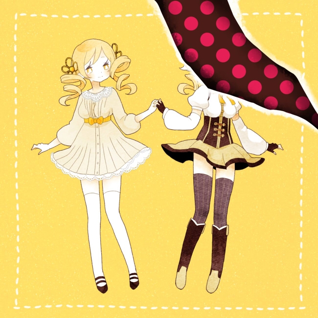 tomoe mami (mahou shoujo madoka magica) drawn by tetto_(poteeeeto)