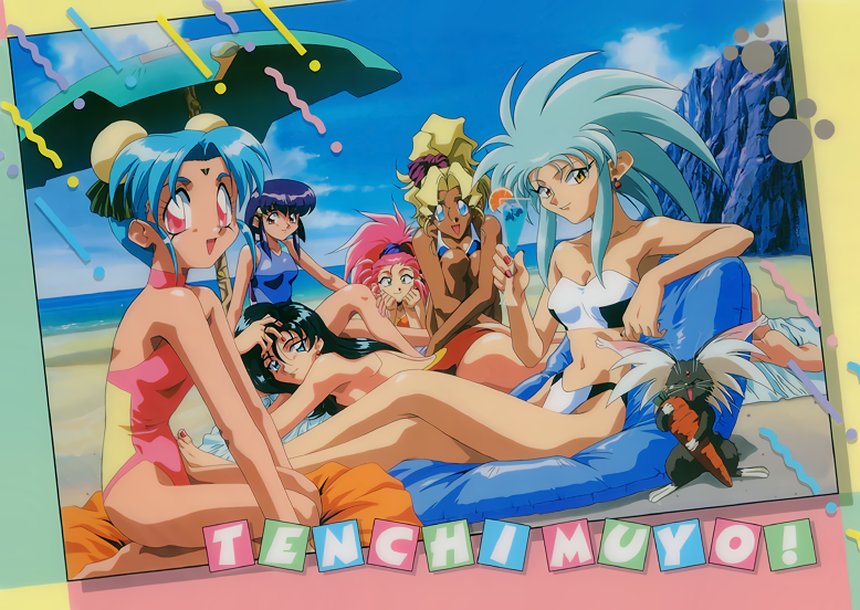 ryouko, masaki sasami jurai, kuramitsu mihoshi, masaki aeka jurai, ryou-ouki, and 2 more (tenchi muyou! and 1 more)