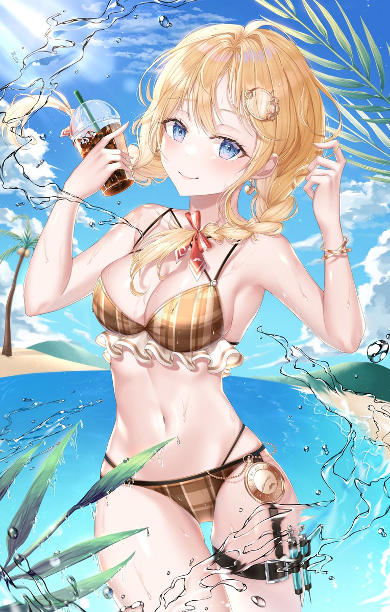 watson amelia (hololive and 1 more) drawn by lisa_78