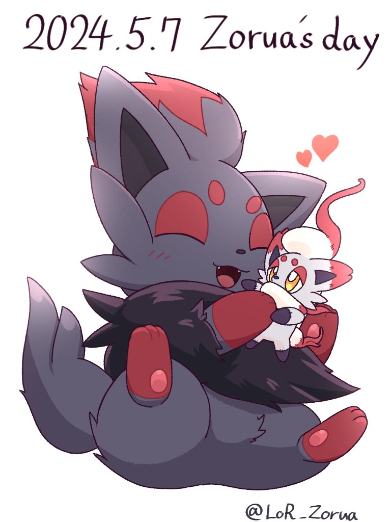 zorua and hisuian zorua (pokemon) drawn by lor_zorua