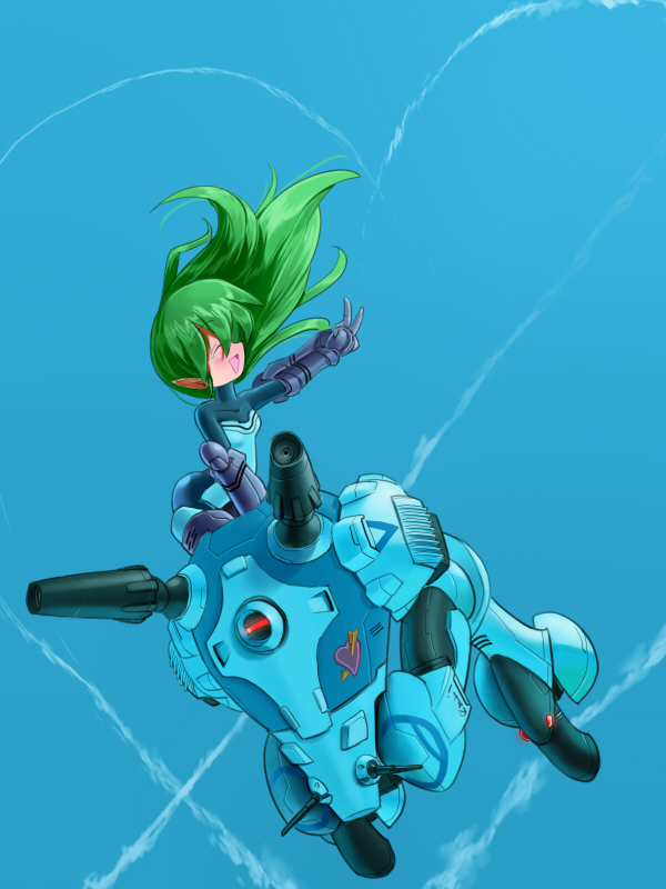 regult and inui's meltran (macross) drawn by inui_(jt1116)