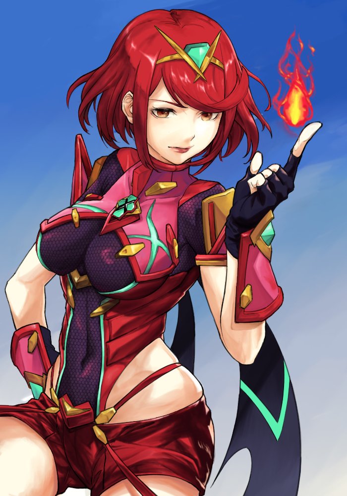 pyra (xenoblade chronicles and 1 more) drawn by rpnk_izuru