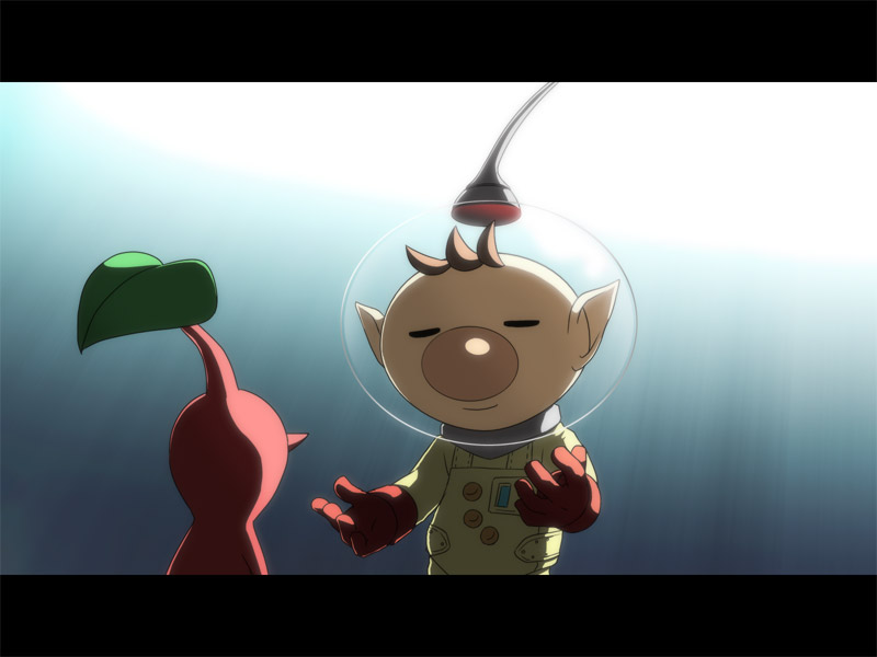 red pikmin and olimar (pikmin) drawn by naru_(wish_field)