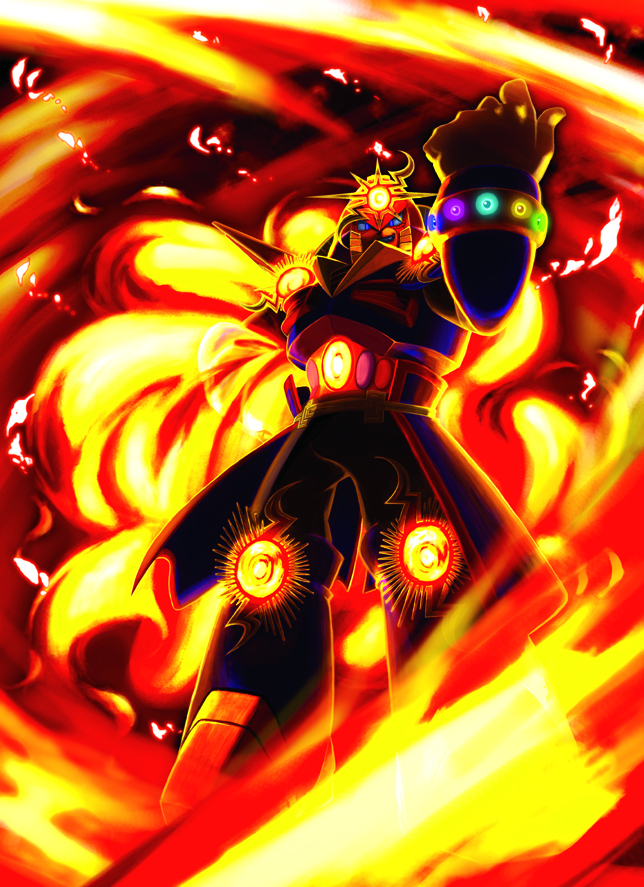 sunstar (mega man and 1 more) drawn by momanchiman
