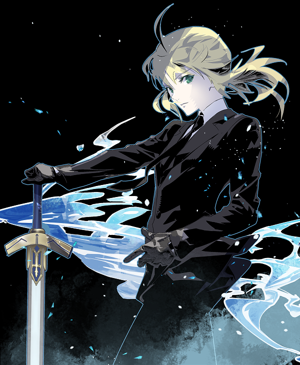 artoria pendragon and saber (fate and 1 more) drawn by cofffee