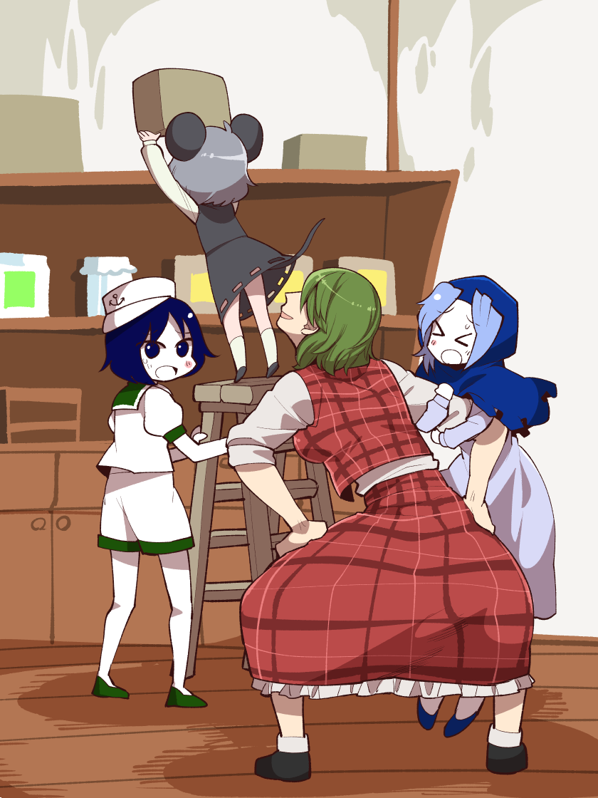 kazami yuuka, nazrin, murasa minamitsu, kumoi ichirin, nyon, and 3 more (touhou and 1 more) drawn by syowahoka