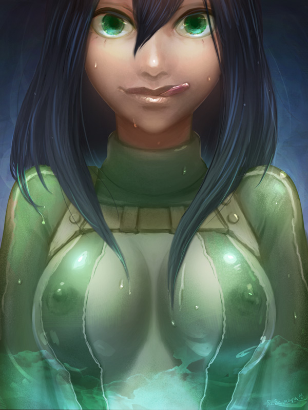 asui tsuyu (boku no hero academia) drawn by sasamaru_(sasamaru)