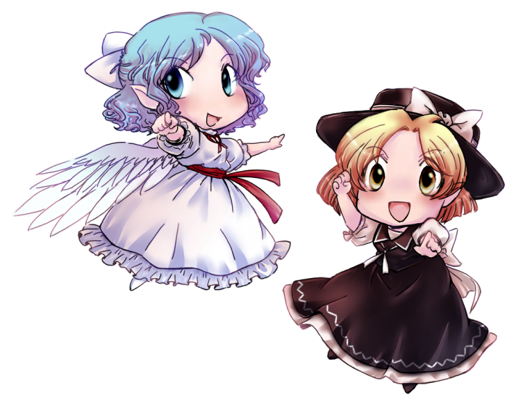 mai and yuki (touhou) drawn by muutzi