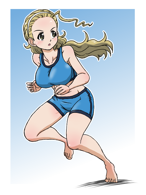 sasaki akebi (girls und panzer) drawn by takahashi_kurage