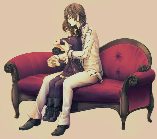 cross yuki and kuran kaname (vampire knight) drawn by yugume