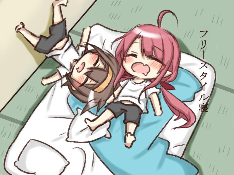 shiratsuyu and kawakaze (kantai collection) drawn by jako_(jakoo21)