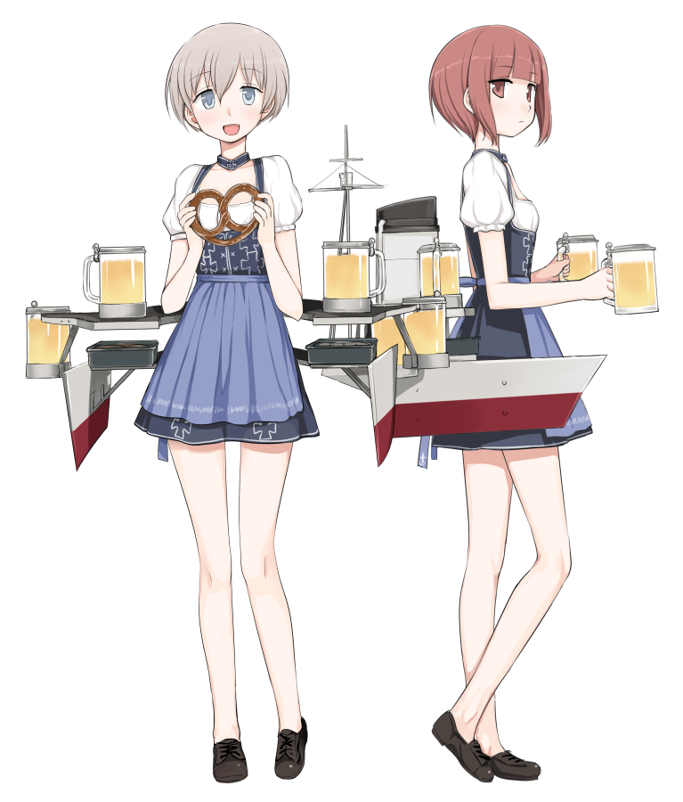 z1 leberecht maass and z3 max schultz (kantai collection) drawn by kumadano