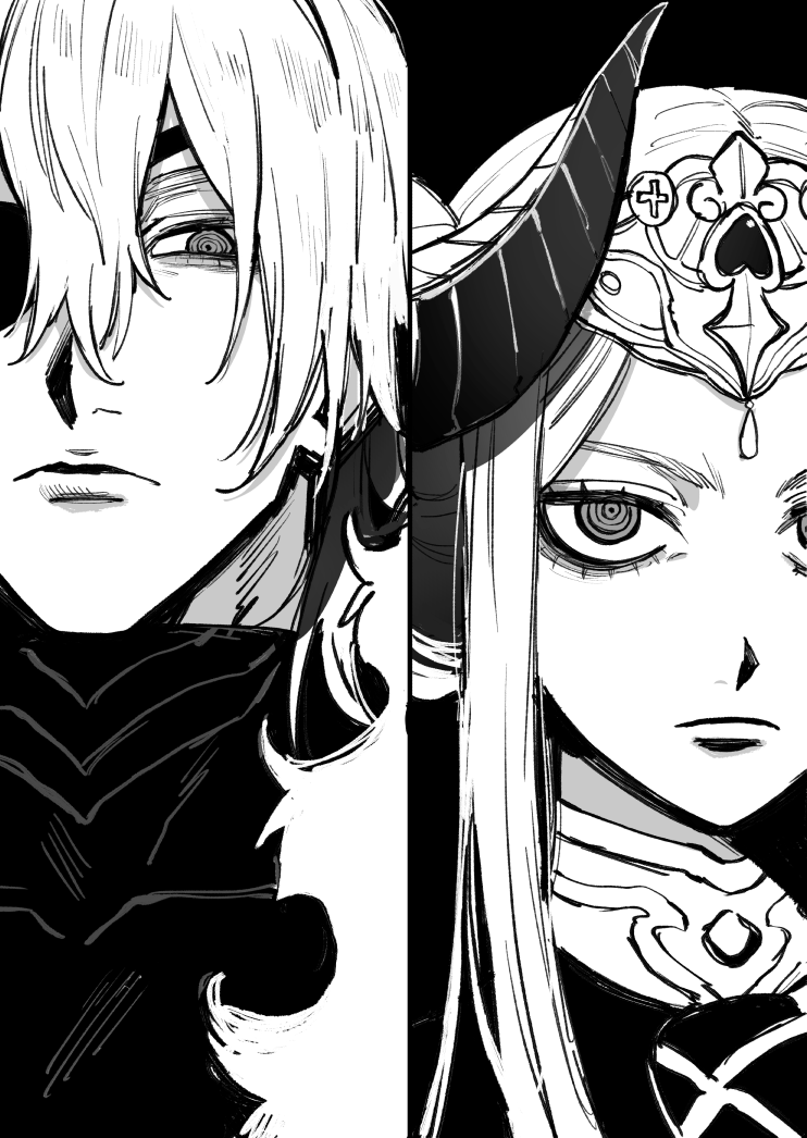 edelgard von hresvelg and dimitri alexandre blaiddyd (fire emblem and 1 more) drawn by c4vknggjci51182