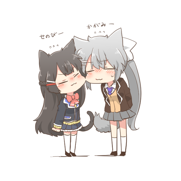 tsukino mito and higuchi kaede (nijisanji) drawn by rebecca_(keinelove)
