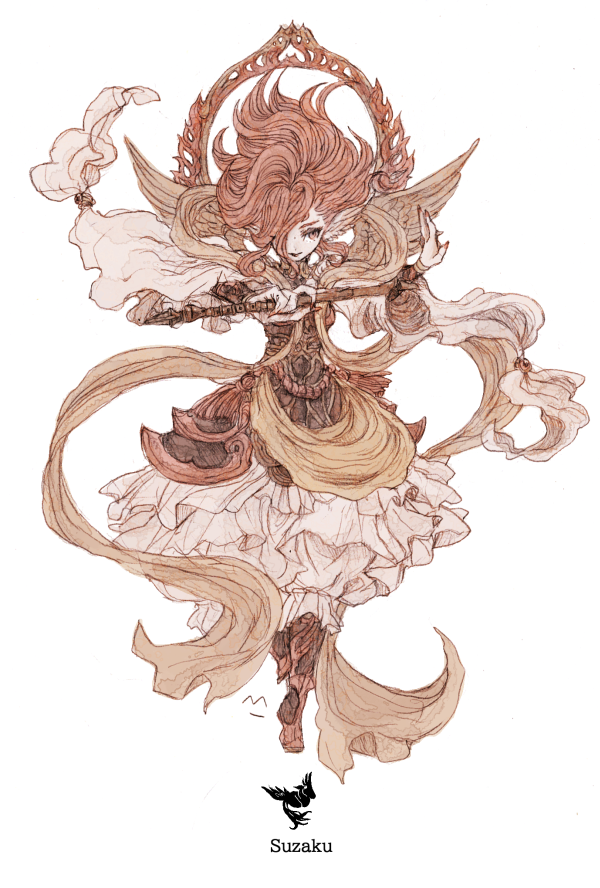 suzaku (final fantasy and 1 more) drawn by cosocosou