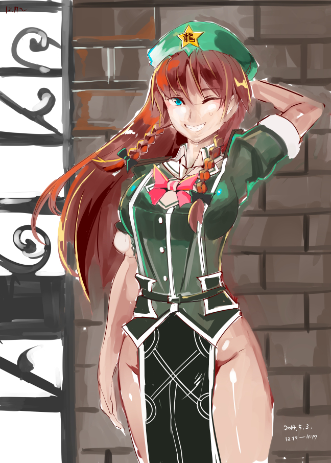 hong meiling, tone, and tone kai ni (touhou and 1 more) drawn by nyuu_(manekin-eko)