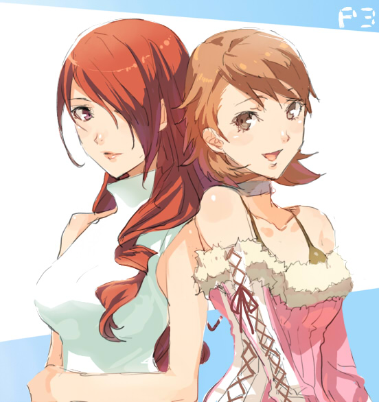 takeba yukari and kirijou mitsuru (persona and 1 more) drawn by haruno_shuu