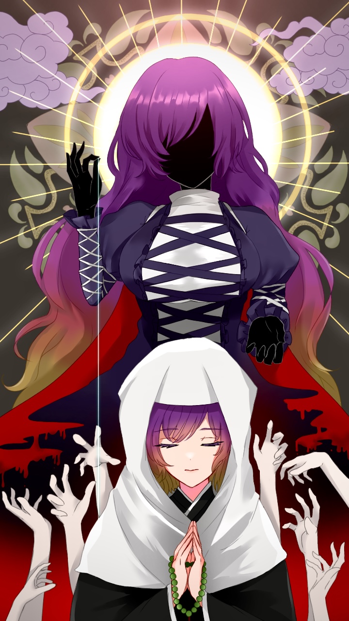 hijiri byakuren (touhou) drawn by nap_muntarou