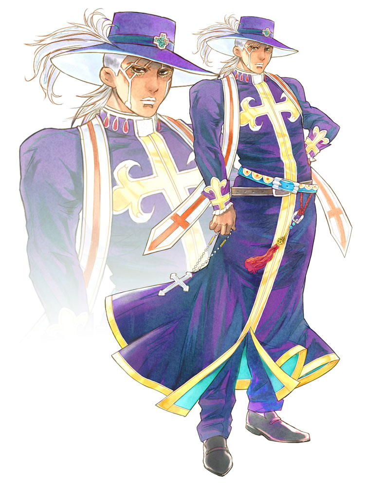 enrico pucci (jojo no kimyou na bouken and 1 more) drawn by saksak69
