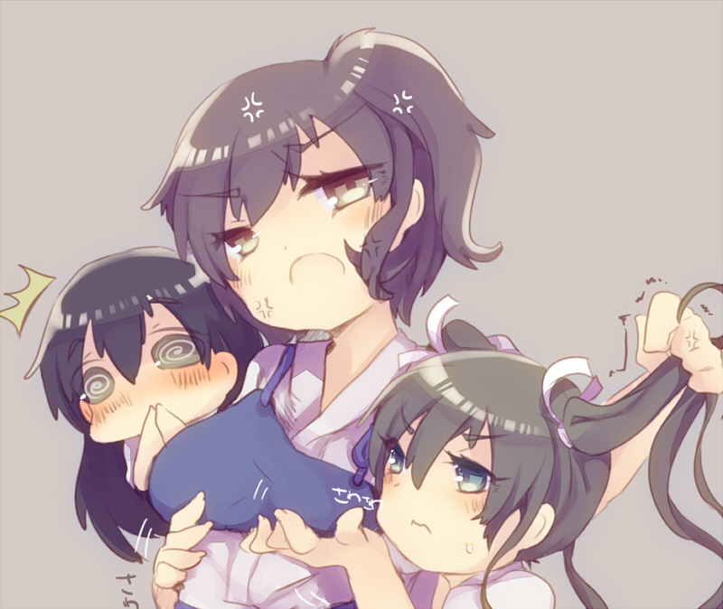 kaga, akagi, and zuikaku (kantai collection) drawn by masirosu