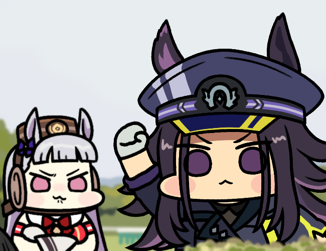 gold ship and fenomeno (umamusume) drawn by jazz_jack
