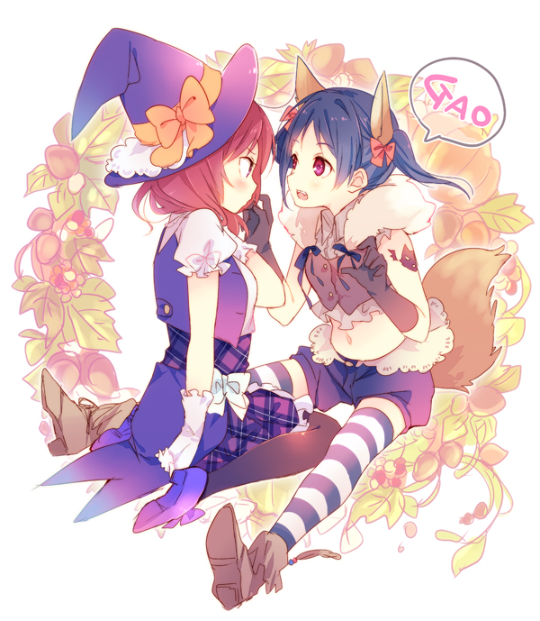 nishikino maki and yazawa nico (love live! and 1 more) drawn by ousaka_nozomi
