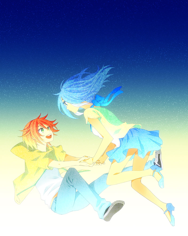 kiyama hiroto and urubida (inazuma eleven) drawn by halya