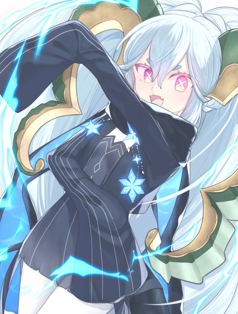 tiamat and larva tiamat (fate and 1 more) drawn by aimii_mii