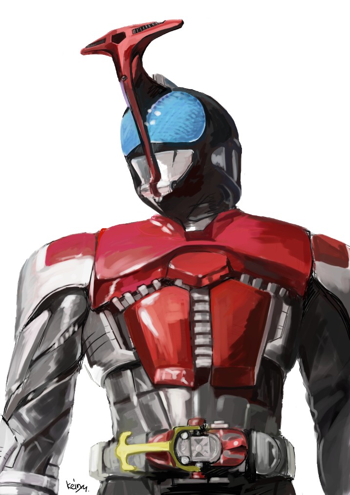 kamen rider kabuto (kamen rider and 1 more) drawn by keiryu