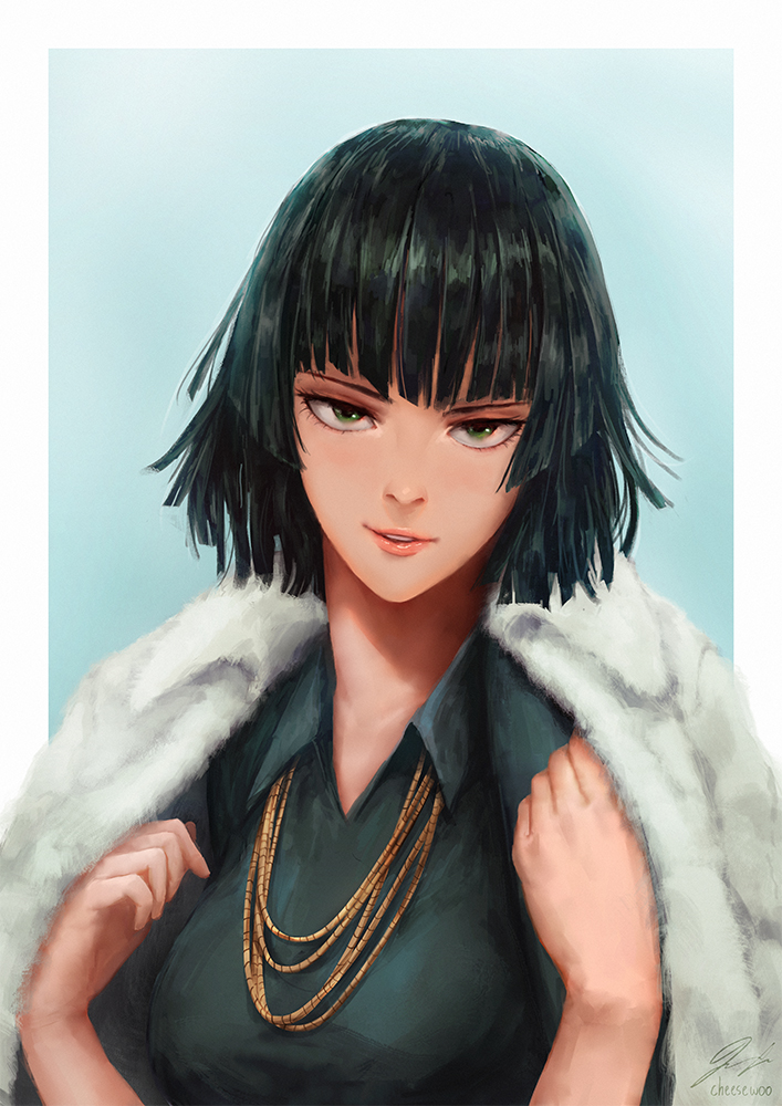 fubuki (one-punch man) drawn by cheesewoo