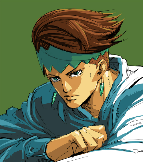 kishibe rohan (jojo no kimyou na bouken and 1 more) drawn by mahito_(tranjistor)