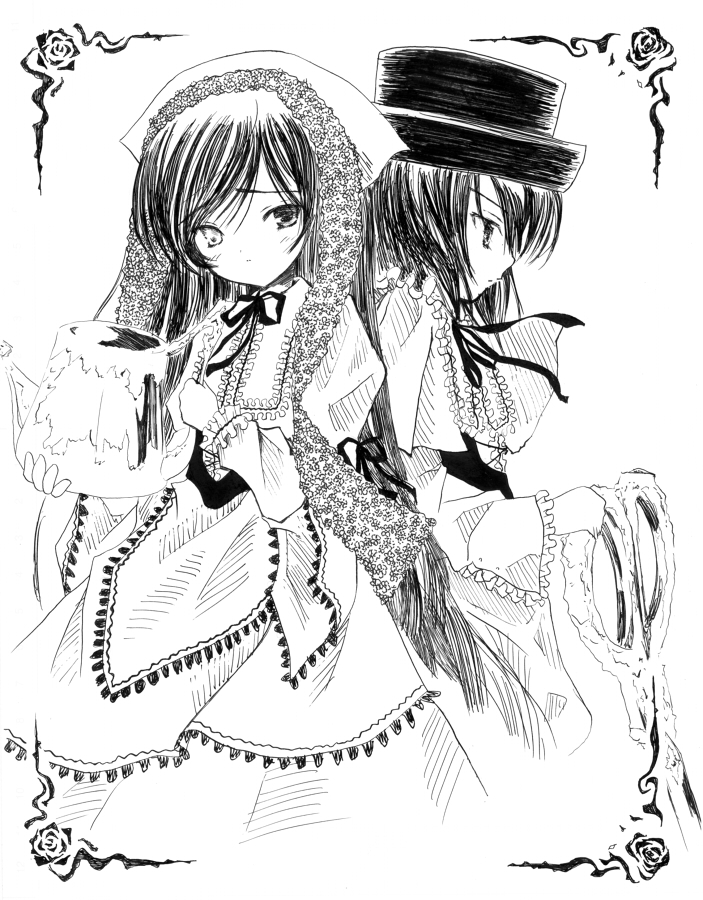 suiseiseki and souseiseki (rozen maiden) drawn by kohinore