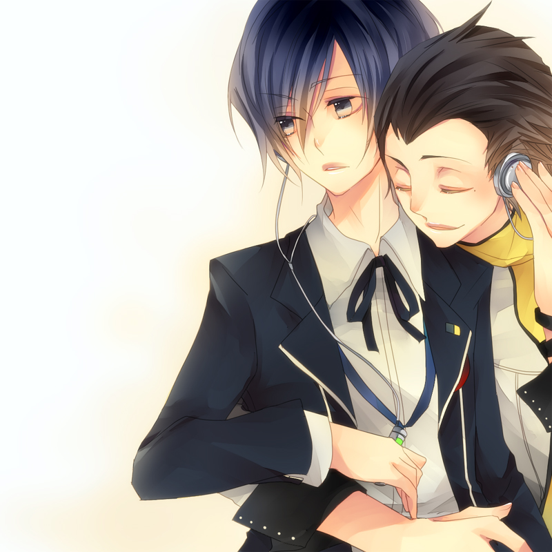 yuuki makoto and mochizuki ryouji (persona and 1 more) drawn by jikei