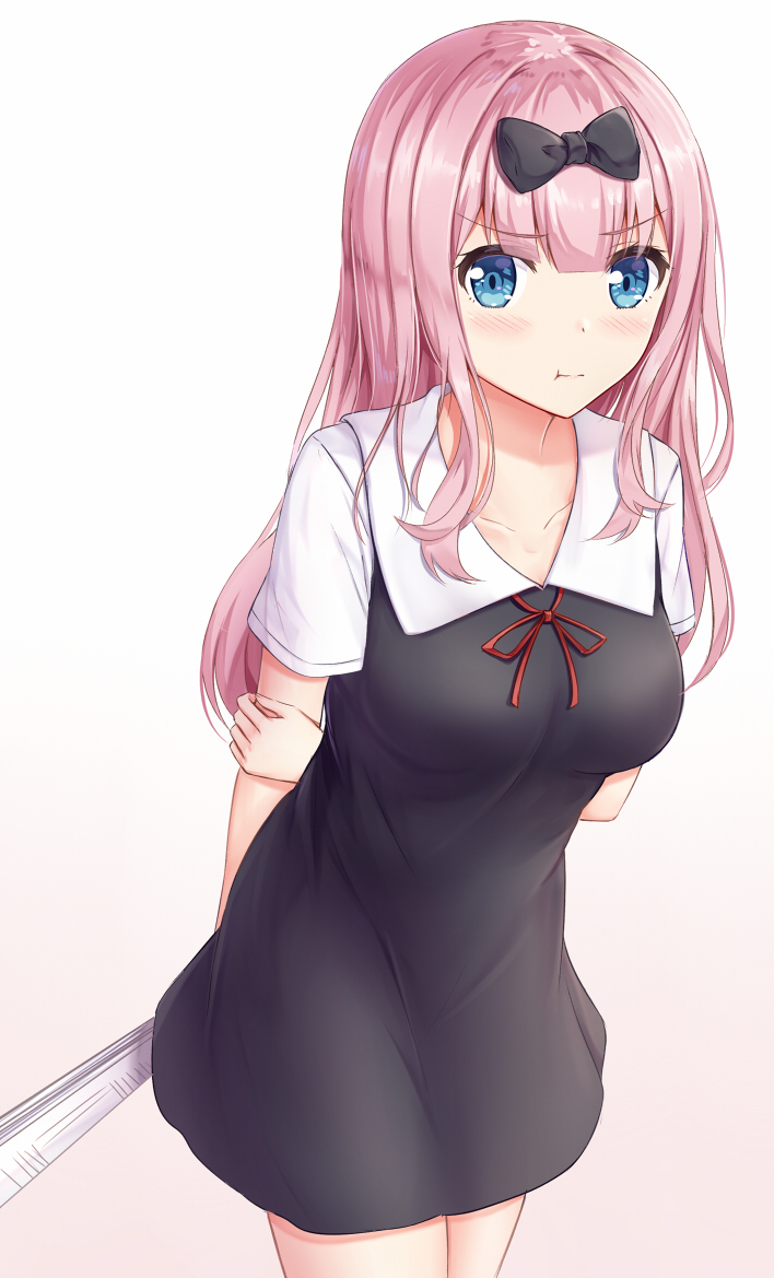 fujiwara chika (kaguya-sama wa kokurasetai ~tensai-tachi no renai zunousen~) drawn by muwa12