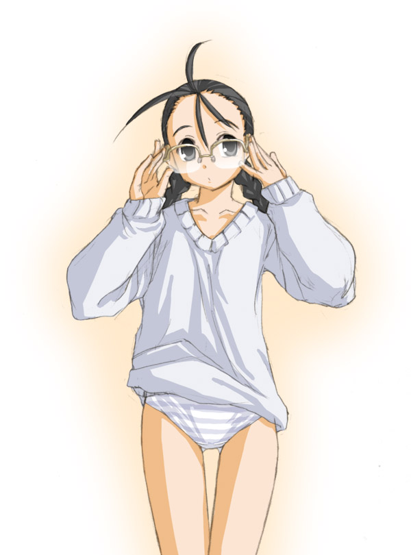 hakase satomi (mahou sensei negima!) drawn by kasuga_yukihito
