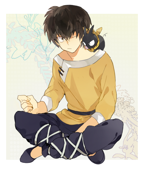p-chan and hibiki ryouga (ranma 1/2) drawn by 4-masa