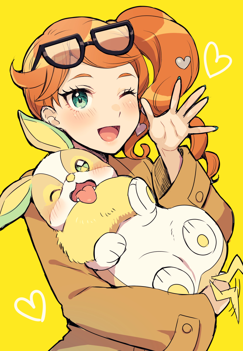 sonia and yamper (pokemon and 1 more) drawn by nokataro