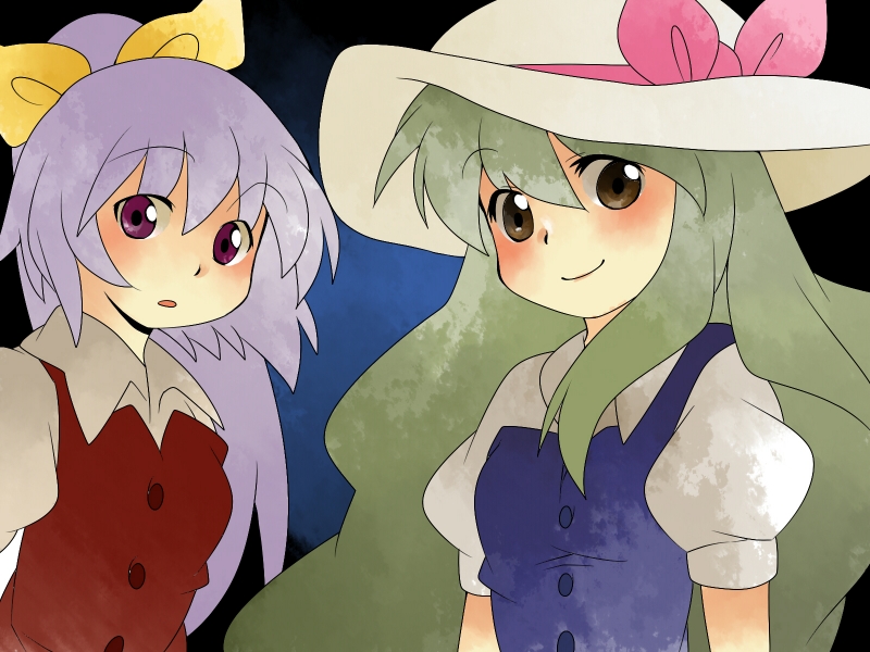 watatsuki no yorihime and watatsuki no toyohime (touhou) drawn by hammer_(sunset_beach)