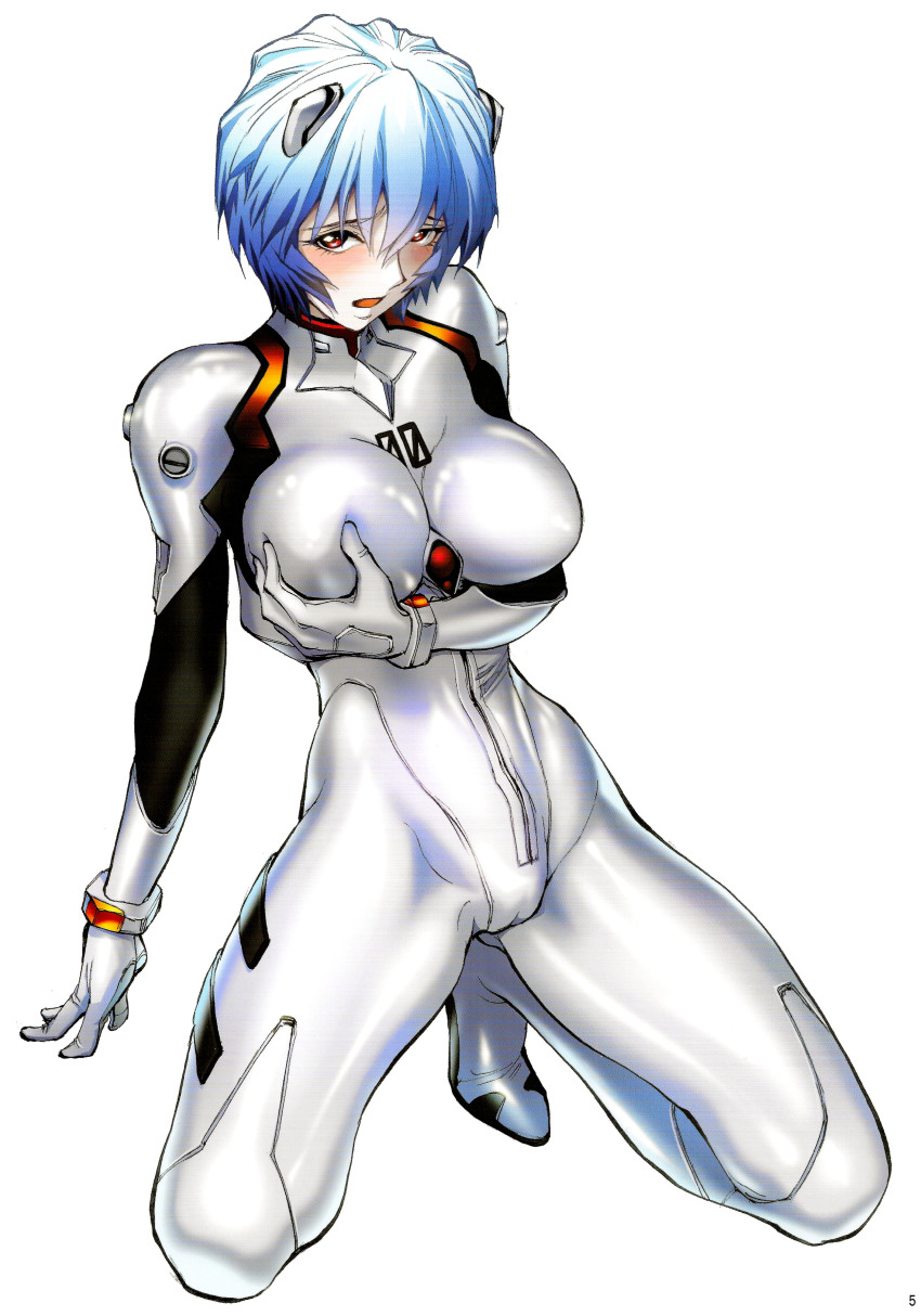 ayanami rei (neon genesis evangelion) drawn by jakkini-san