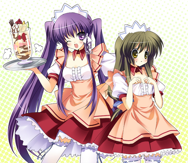 fujibayashi kyou and ibuki fuuko (clannad) drawn by paco