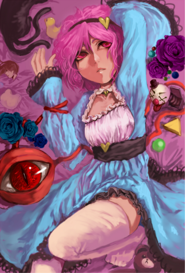 komeiji satori and kaenbyou rin (touhou) drawn by john_marica
