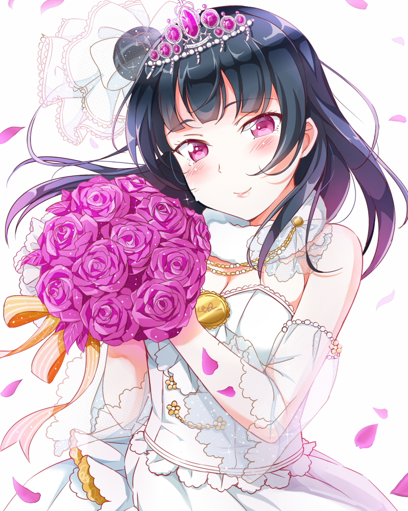 tsushima yoshiko (love live! and 1 more) drawn by tipii