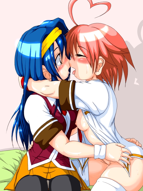 aino heart and tsuzura saki (arcana heart) drawn by a_(t_asura)