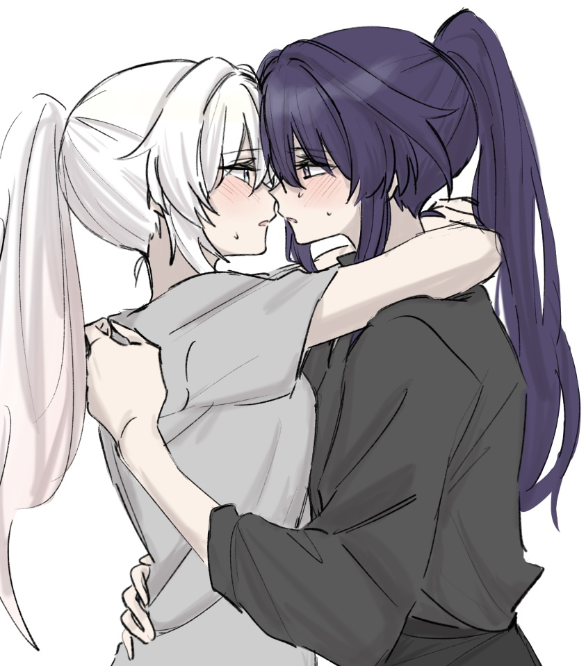kiana kaslana and raiden mei (honkai and 1 more) drawn by syonosuke9573