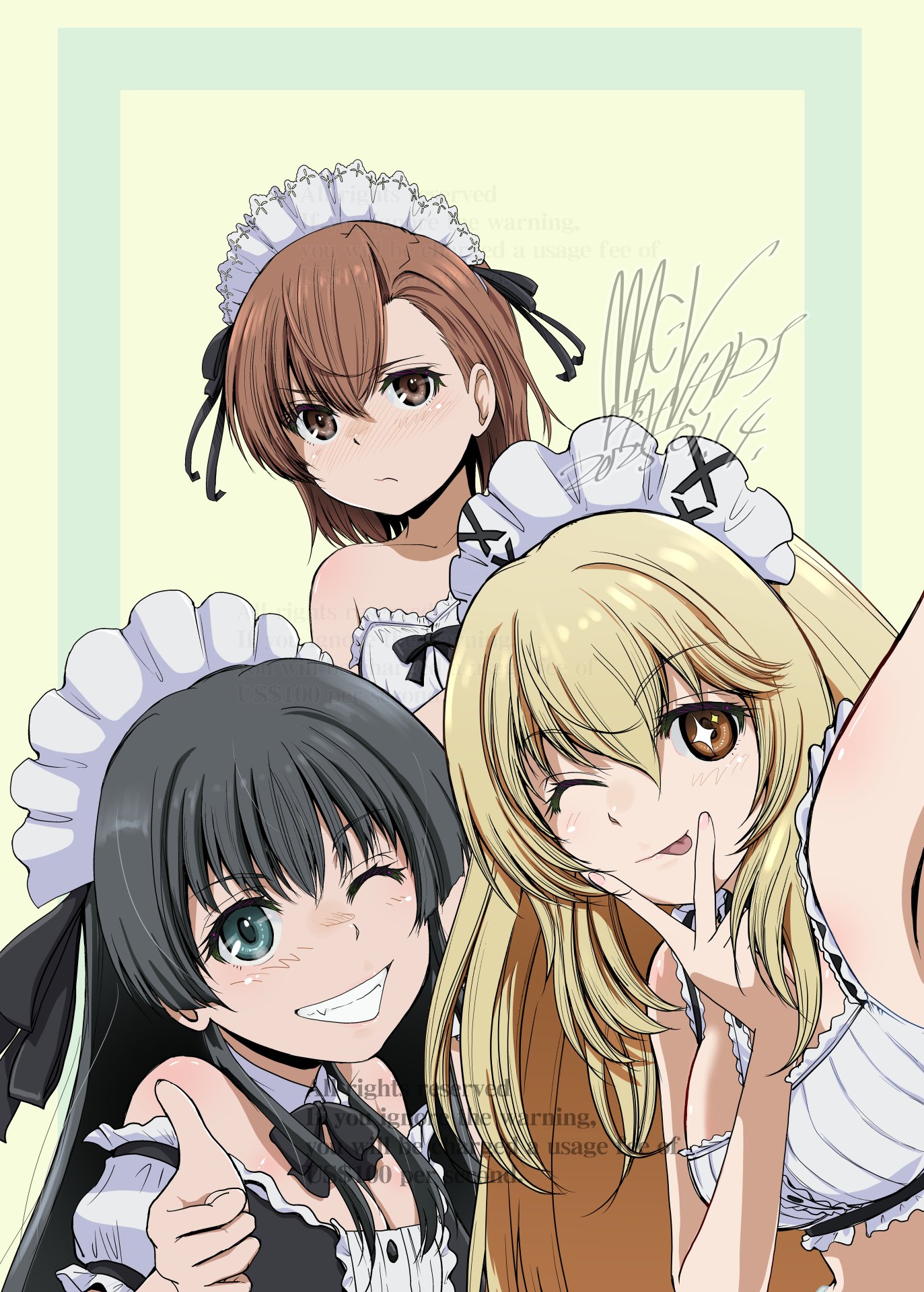 misaka mikoto, shokuhou misaki, and saten ruiko (toaru