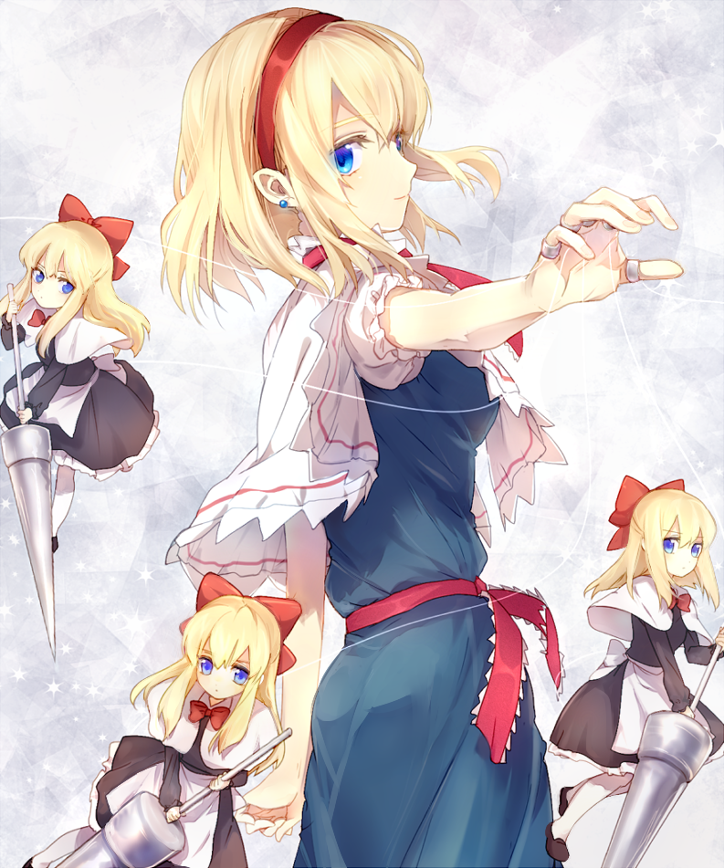alice margatroid and shanghai doll (touhou) drawn by kurami_(kohaku.)
