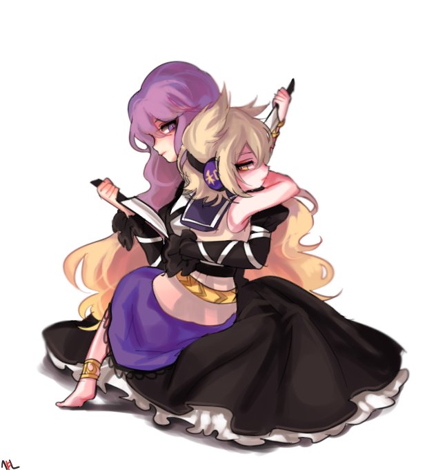 hijiri byakuren and toyosatomimi no miko (touhou) drawn by shan
