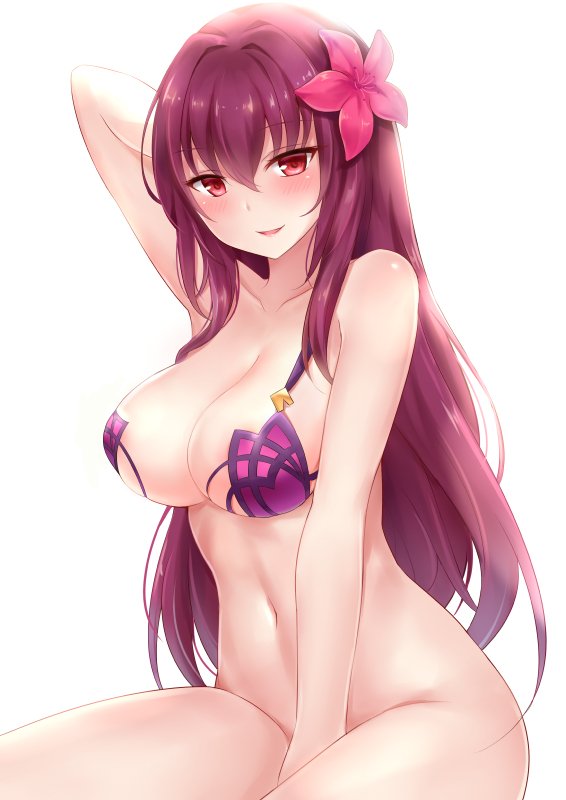 scathach (fate and 1 more) drawn by nikoo